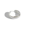wholesale S925 Sterling Silver Korean Style Minimalist Plain Round Open Joint Tail Ring for Women-0-4