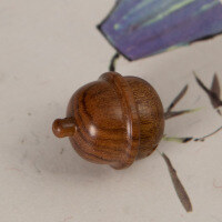 wholesale Metal Peach Wood Bell Bracelet Craft Pendant Child Baby Handmade DIY Bracelet Weaving Chinese Ethnic Style Accessories-Peachwood Bell