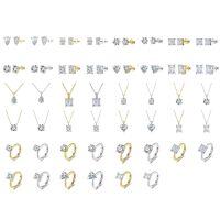 wholesale S925 Sterling Silver Moissanite July New Necklace High-end Luxury Super Sparkling Moissanite Stud Earrings-Platinum 5mm 0.5 carat weighs approximately 0.84g