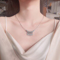 wholesale Sterling Silver Retro Antique Carp Tassel Pendant Ethnic Style Statement Necklace Accent-0-3