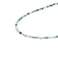 wholesale S925 Silver Plated 14K Gold Japanese Retro Light Luxury Aqua Agate Necklace-0-4