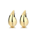 wholesale S925 Sterling Silver Korean Minimalist Waterdrop Design Stud Earrings, Small and Unique, Stylish and Versatile Earrings for Women-0-6