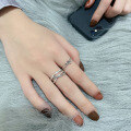 wholesale S925 Sterling Silver Korean Dongdaemun Retro Style Knot/Multi-Layer Cross Wrap Adjustable Ring for Women-0-3