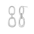 wholesale S925 Sterling Silver 018290 Niche Minimalist Geometric Glossy Double Hoop Diamond-Inlaid Earrings for Women-0-5