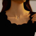 925 Silver D Color Classic Moissanite 1ct Mermaid Tear Pendant Necklace-0-0