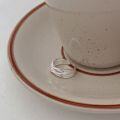 wholesale 925 Sterling Silver Wrapped Open Ring for Women, Korean New Style, Ins Trend, Minimalist and Understated Small Loop-0-5