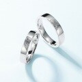 wholesale S925 sterling silver new fashion and unique fingerprint couple rings, creative and niche, wholesale for Qixi gifts-0-1