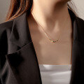 wholesale 925 Silver V-necklace Women'sins。-0-4