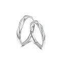 wholesale S925 Sterling Silver Love Frequency Couple Rings, Möbius Strip Light Luxury High-end Commemorative Gift for Girlfriend-0-4