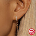 wholesale S925 Sterling Silver Fun Snake Ear Clips, High-End FashionableIns Style-0-2