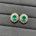 925 Silver Cultivated Paraiba Ring Lab-Grown Gem Source Factory Stock-0-4