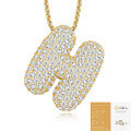925 Silver Gold-Plated Letter Pendant Choker Necklace for Women-0-37