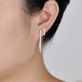 wholesale Metal: 925 Sterling Silver, JJ Geometric Bar Earrings, Silver Earrings, Light Luxury High-End Sense Jewelry, Wholesale Cross-Border Hot-Selling Ins-0-3
