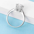 wholesale S925 Sterling Silver 1 Carat D Color Moissanite Simulated Diamond Ring for Women Factory Direct Supply in Europe and America Amazon-0-3