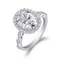 S925 Silver Exaggerated Moissanite Custom Ring for Women-0-4