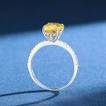S925 Silver French Luxury Style Oval Pink Diamond Ring-0-2