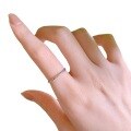 wholesale Metal material, new style diamond ring full diamond fine line small tail ring for women, minimalist and individual thin stacking ring, fashionable trend design-0-4