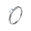 wholesale S925 silver Nalan ring for women, Korean style elegant and sophisticated with diamond six-prong open adjustable ring J8539-0-4