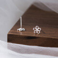 wholesale S925 Sterling Silver Fresh and Sweet Ins Style Small and Unique Design Hollow Daisy Flower Ear Studs M06276-0-3