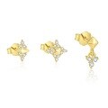 wholesale S925 Sterling Silver Star Flash Diamond Zircon Earrings for Women,。-0-4