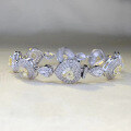 wholesale New 925 Silver 1-Carat Heart-Shaped Yellow Diamond Bracelet for Women, Fully Paved with Diamonds, Fashionable and Versatile-0-0