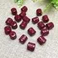 wholesale Metal material high-content natural cinnabar barrel bead six-syllable mantra spacer bead bracelet craft DIY cinnabar jewelry accessory-0-3