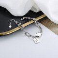 wholesale S925 Sterling Silver Good Luck Pendant Chain Bracelet, Versatile Fashion Accessory for Women-0-1
