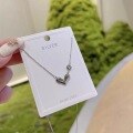 wholesale Sterling Silver Maker S925 3D Heart Letter E "Life Has You, Wholeheartedly" Set Necklace Fashion Unique Niche High-End-0-1