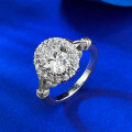 wholesale S925 Silver New Style 15 Carat Solitaire Hand-Tied Flower Ring Luxury Fashion Daily Elegant-0-2