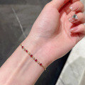 wholesale S925 Sterling Silver Red Elk Plated 18K Ins Style Classic Timeless Daily Commute Versatile Bracelet-0-4