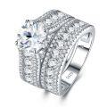 925 Silver Stackable Moissanite Ring, Customizable Non-Fade Women's Jewelry-0-2