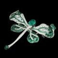 wholesale 925 Silver Gold-Plated High Carbon Diamond Cindy Chao Muzo Green Dragonfly Fashion Niche Women's Brooch-0-3