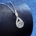 Metal Pendant Cross-Border Angel Tears Drop Moissanite Necklace-0-0