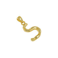 wholesale S925 Sterling Silver Korean Version Ins Indie Design Asymmetrical A-Z Pendant Collarbone Necklace for Women-S【18K Gold】 925 Silver