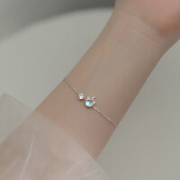 wholesale S925 Silver Nalan Dream Unicorn Bracelet, Lady Literary Style Small Sweet Gift Jewelry S3484-S925 silver bracelet