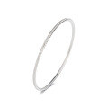 wholesale Metal Material: S999 Sterling Silver, Design-Inspired New Product, Solid Silver Bracelet with Light Luxury Starry Sky Effect, Pure Silver Bangle, Women's Day Gift-0-4