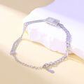 wholesale S925 Silver Bracelet for Women, Trendy High-End Designer-Inspired Minimalist Style-0-3