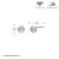 wholesale 925 Sterling Silver Minimalist Round Zircon Stud Earrings For Women-0-7