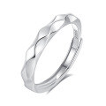 wholesale S925 Sterling Silver Original Design High-end Couple Rings Adjustable Plain Band Rings Valentine's Day Gift-0-29