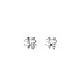 wholesale 925 Sterling Silver Geometric Hollow Square Stud Earrings For Women-0-0