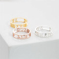 wholesale S925 Silver Personalized Roman Numeral Ring, French Fashion Jewelry, Wedding Gift-0-0
