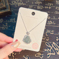 Metal Pendant Necklace with Maitreya Buddha Design-0-18