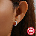 wholesale S925 Sterling Silver Geometric Diamond-Inlaid Star and Moon Ear Hoops,。-0-3
