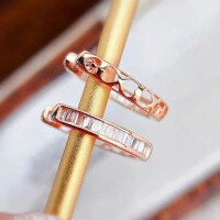 wholesale Metal material first, ZHUO ZHI FAN Jewelry new Roman geometric ear clips for men and women, trendy minimalist earrings-E231 Rose Gold &gt;925 Silver