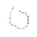 wholesale S925 Sterling Silver 648 Korean Version Ins Small Design Sense Minimalist Style Versatile Chain Texture Women's Bracelet-0-4