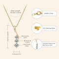 S925 Sterling Silver Butterfly Moissanite Layering Necklace-0-17