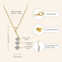 S925 Sterling Silver Butterfly Moissanite Layering Necklace-Style I [Clearance Sale with Free Shipping] Gold  925 Silver