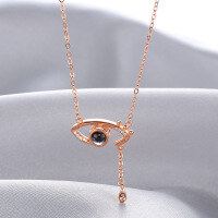 wholesale S925 silver electroplated source factory new Korean style fashionable women's chain necklace wholesale-Fashion necklace 925 silver