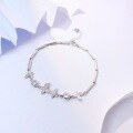wholesale 925 Sterling Silver Butterfly Inlaid Bracelet for Women, Versatile Small and Unique Design, Perfect Gift for Girlfriend on Holidays, Jewelry Wholesale-0-0