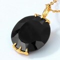 wholesale 925 Silver Retro Japanese Style Black Agate Lace Trapezoid Geometric Reversible Pendant Necklace Wholesale-0-1